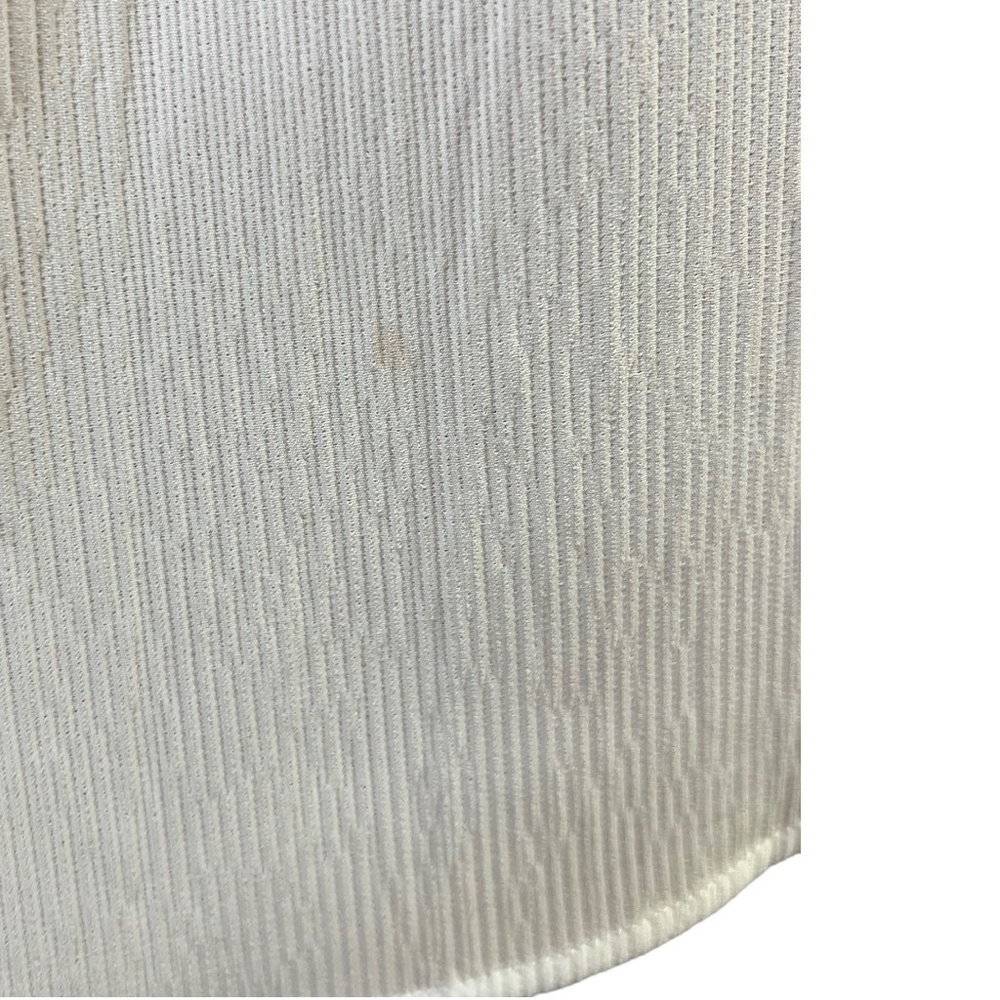 Entro Blouse S White Tiered Sleeve Off Shoulder Smocked Neck Crepe Boho Chic New - Picture 9 of 10